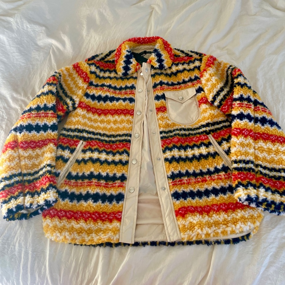 Rag & Bone NY Yellow Multi Elliot Printed Shirt Jacket - Brand New With Tags!